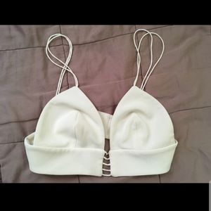 white caged bralette - SOLD